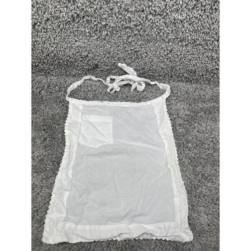 Classic bib apron white style - bib,